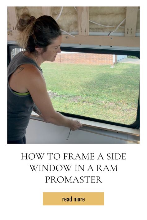 Need help framing a side window in your van build? Follow along as we frame the side window of our Ram ProMaster, sharing tips and techniques for getting a perfect fit!

#VanLife #VanConversion #DIYVanBuild #TinyHomeOnWheels Framing Windows, Promaster Van Conversion, Frame A Window, Diy Van Build, Van Builds, Class B Rv, Van Build, Camper Renovation, Camper Van Conversion