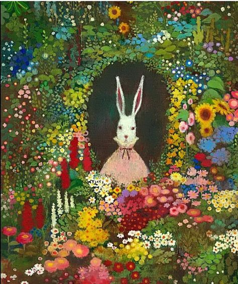 Easter image Arte Peculiar, Rabbit Art, Bunny Art, Arte Inspo, White Rabbit, Sanskrit, Art Plastique, Book Illustration, 그림 그리기