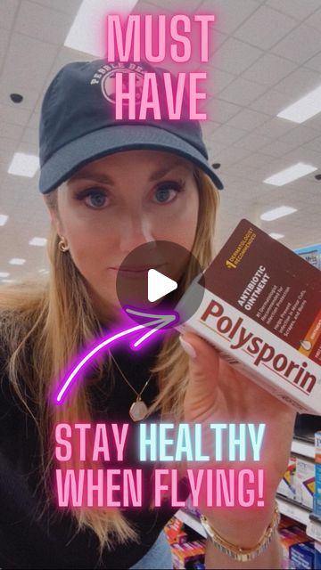 Samm Yanniello on Instagram: "SAVE for holiday travel!! Want to stay healthy while flying?! This is a must have!!!
.
I had a chiropractor tell me this hack years ago, and ever since we’re used it, our family has stayed healthy on flights anytime we travel! 
.
Polysporin is a lot like Neosporin, except it has zinc and other active ingredients which, when lightly outlined along the inside of your nose, kill bacteria when breathing in that recirculated airplane air!
.
I bring it in a baggy along with q-tips and apply it once we take our seats on the plane. 
.
It’s been a game changer for staying healthy, especially on vacation!
.
Have you ever heard of this hack?
.
#flyinghacks #healthhacks #familytravel #familytravels #homefortheholidays #fyp #stayinghealthy #momhacks #momhack #smarttravel # Healthy Travel, Health Articles, Medical Information, Health Issues, Health Info, Alternative Medicine, Health And Beauty Tips, Healthy Alternatives, Health Remedies