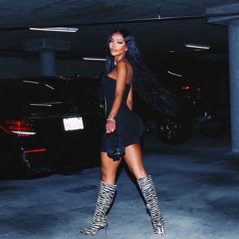 Jodie Joe Fashion Nova, Jodie Joe, Yodit Yemane, Knee Boots Outfit, Black Boots Outfit, Stylist Outfit, Model Lifestyle, Fashion Nova Outfits, Bad Decisions