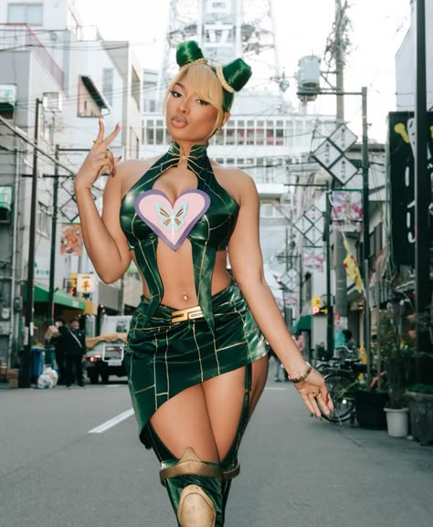 Black Cosplayers, Megan Thee Stallion, Female Rappers, American Rappers, Cute Cosplay, Blogger Girl, Cosplay Dress, Jojo Bizzare Adventure, Cosplay Outfits