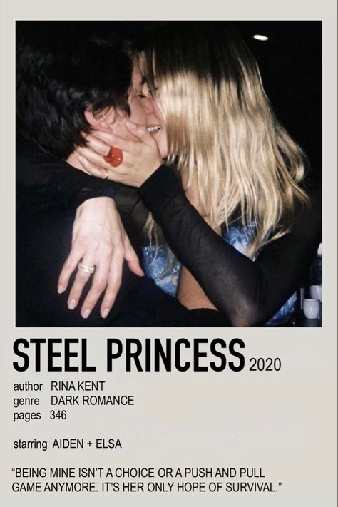 Steel Princess Rina Kent, Aiden King Royal Elite, Aiden King, Elsa Steel, Poster Polaroid, Steel Princess, Royal Elite Series, Books Romance Novels, Book Poster