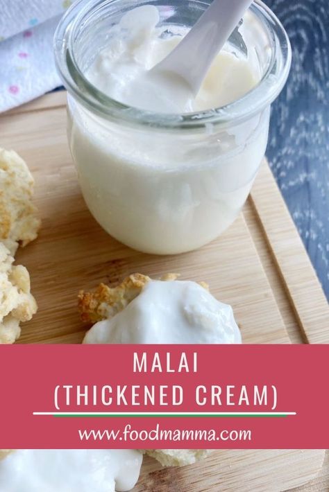 Malai Thickened Cream Recipes, Thickened Cream, Delicious Cream, Best Cheese, Clotted Cream, Level 4, Fresh Cream, Cream Recipes, Cookie Cake