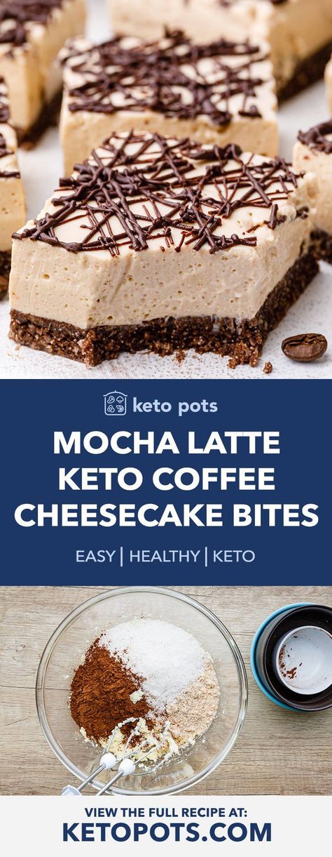 Keto Mocha, Strawberry Cheesecake Bites, Cheesecake Bites Recipe, Strawberry Cheesecake Recipe, Keto Dishes, Coffee Cheesecake, Kid Recipes, Keto Drinks, Low Card