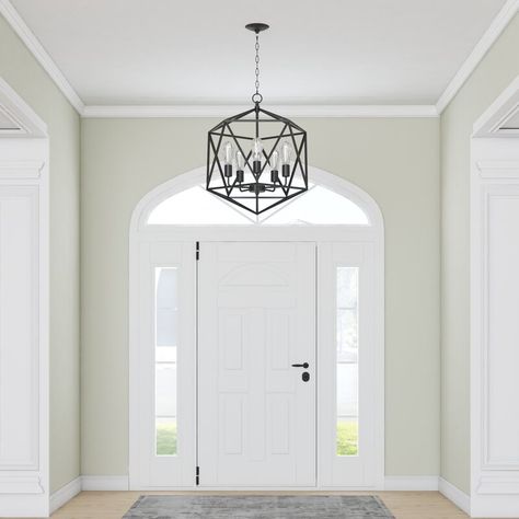 Foyer Lighting High Ceiling, Entryway Chandelier, Farmhouse Chandeliers, Stylish Dining Room, Cage Chandelier, Foyer Chandelier, Entryway Lighting, Foyer Lighting, Farmhouse Chandelier