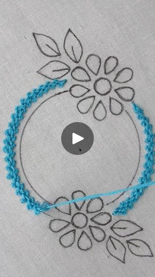 Embroidery Knots, Palestrina Stitch, Rangoli Side Designs, Embroidery Lessons, Stitch Tutorial, Hand Embroidery Tutorial, Embroidery Tutorial, Viral Reels, Embroidery Stitches Tutorial