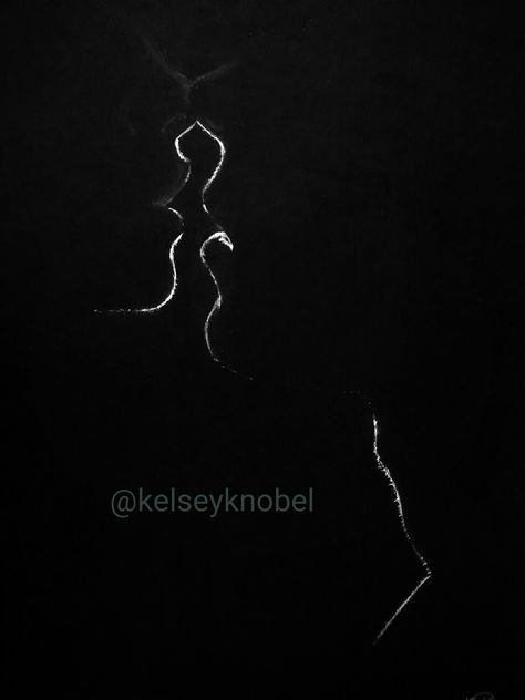 White charcoal on black paper drawing by @kelseyknobel White Drawing On Black Paper Easy, Things To Draw On Black Paper, White Pen On Black Paper Drawing, White Pencil Drawing On Black Paper, Sketches On Black Paper, White Sketch On Black Paper, Black Paper Art Ideas, White Drawing On Black Paper, White Charcoal Drawings