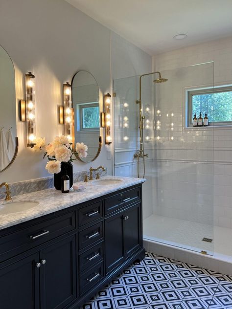 Tall Mirrors, Vanity Backsplash, Master Suite Bathroom, Master Bath Design, Bathroom Vanity Mirrors, Bungalow Renovation, Sink Sizes, Suite Bathroom, Vanity Mirrors