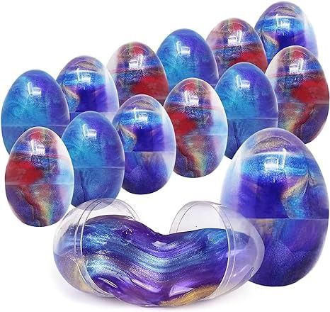 Amazon.com: 12 Slime Putty Eggs Galaxy Slime,Slime Party Favors, Birthday Gift Classroom Prizes for All Ages : Toys & Games Slime Party Favors, Prizes For Kids, Colorful Slime, Candy Alternatives, Rainbow Slime, Galaxy Slime, Slime Party, Classroom Prizes, Party Favors Birthday