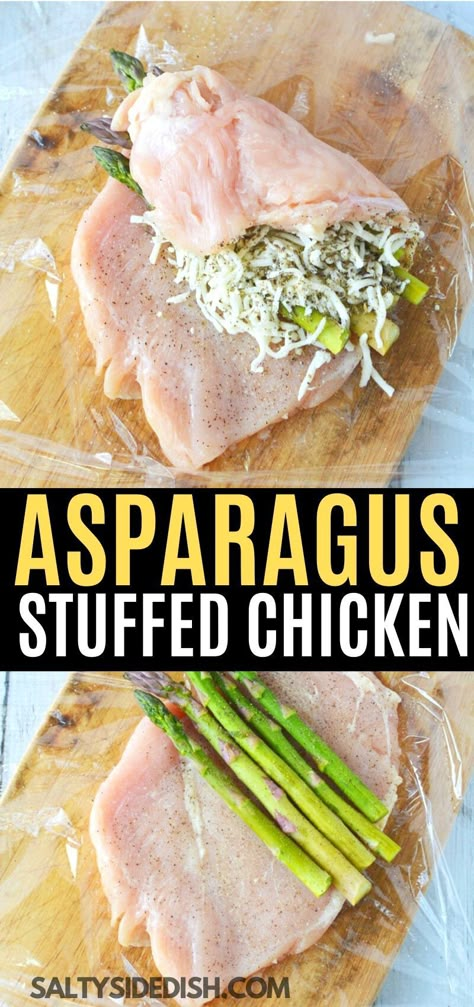 Easy Chicken Breast Recipe, Asparagus Stuffed Chicken, Asparagus Stuffed Chicken Breast, Asparagus Recipes Baked, Quick Family Meals, Chicken Breast Recipes Easy, Easy Chicken Breast, Chicken Asparagus, Chicken Breast Recipe