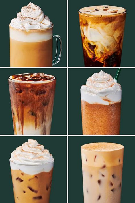 Seasonal drink like Pumpkin Spice Latte and Apple Crisp Oatmilk Macchiato are back on the Starbucks menu for the fall. See the fall menu, including new drinks! The Starbucks fall menu has leaked and it's Apple Fall Drinks, Apple Crisp Oatmilk Macchiato, Starbucks Caramel Drinks, Brown Sugar Simple Syrup, Caramel Drinks, Starbucks Fall Drinks, Best Starbucks Drinks, Apple Brown Sugar, Salted Caramel Mocha