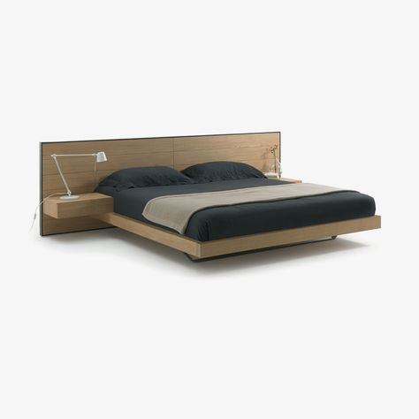 All furniture | Riva 1920 1920 Design, Wooden Bed Side Table, Wooden Double Bed, Nightstand Design, Double Bed Designs, Floating Bed, Bed Design Modern, Bedroom Bed Design, Contemporary Bed