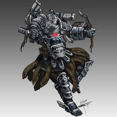 Frost Llamzon on Instagram: “Commander James Rupert Rhodes,The War Machine. Lawful Good Artillerist.  2 extra versions without helm and back to back with Antonius…” Artillerist Artificer, Warforged Artificer, Lawful Good, Samurai Artwork, Rpg Map, Alien Concept Art, Dungeons And Dragons Characters, Dnd Art, Dungeons And Dragons Homebrew