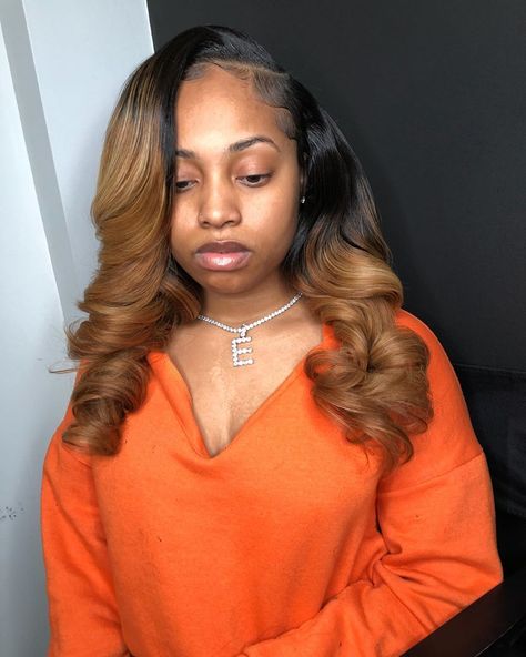 Cleveland Hairstylist on Instagram: “Pronto With Voluminous Curls Using 5 Bundles From @six22haircollection  Click Link In Bio To Book Appointments Layered Pronto With Curls…” Sew In Hairstyles, Side Part Hairstyles, Voluminous Curls, Hair Laid, Hair Life, Side Part, Formal Hairstyles, Sew In, Baddie Hairstyles