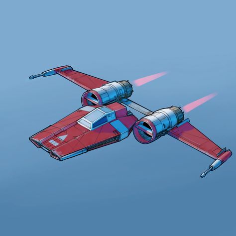 ArtStation - Starfighter, Eric Geusz Eric Geusz, Star Wars Ships Design, Flying Ship, Space Ships Concept, Star Wars Spaceships, Space Ship Concept Art, Starship Concept, 3d Ideas, Star Wars Vehicles