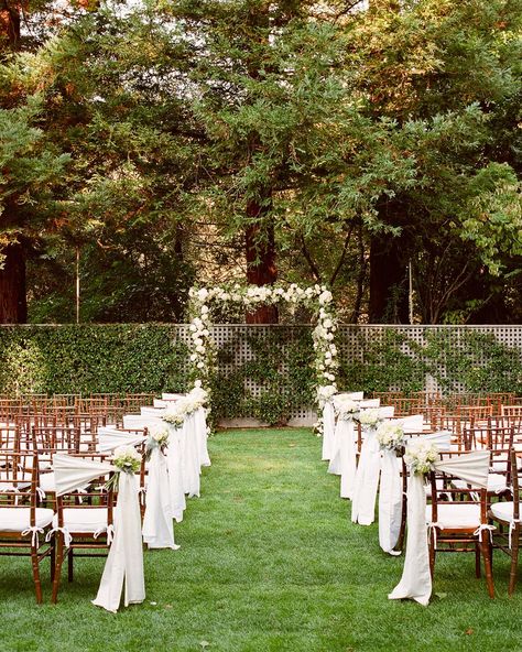 Wedding Ceremony Seating, Wedding Isles, Outdoor Wedding Ideas, Romantic Outdoor Wedding, Napa California, Wedding Aisle Decorations, Ceremony Seating, Seating Plan Wedding, Outdoor Wedding Decorations