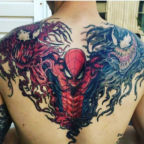 Venom Chest Tattoo, Symbiote Tattoo, Deadpool Tattoo, Venom Tattoo, Comic Book Tattoo, Spiderman Tattoo, Avengers Tattoo, Carnage Marvel, Saved Tattoo