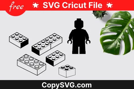 Cricut Lego Projects, Free Lego Svg Files For Cricut, Free Lego Svg, Svg Lego, Lego Birthday Cards, Lego Font, Cozy Coupe Makeover, Lego Printables, Lego Dinosaur