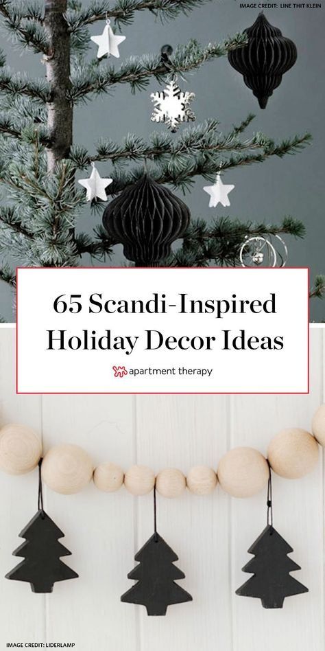 Christmas Scandinavian Style, Scandinavian Christmas Trees, Diy Christmas Decor Ideas, Wool Ideas, Holiday Decor Ideas, Scandinavian Diy, Minimalist Christmas Decor, Hygge Christmas, Scandinavian Christmas Decorations