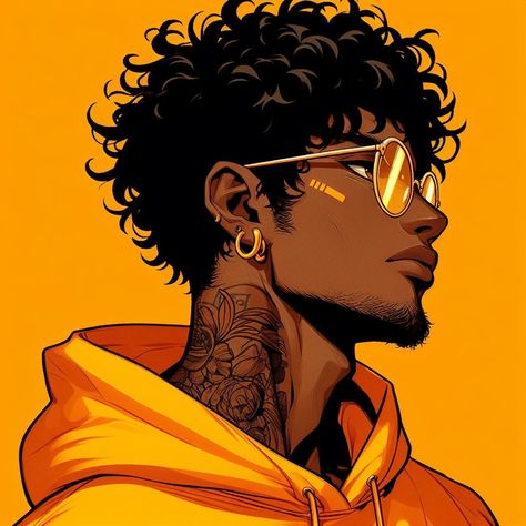 Black Anime Guy, Black Couple Art, Black Comics, Image Swag, Black Cartoon Characters, Swag Cartoon, Have Inspiration, Black Characters, Black Anime Characters