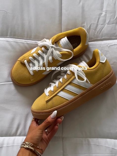 Adidas Grand Court Alpha, Adidas Grand Court, High Heel Sneakers, Shoe Inspo, Aesthetic Shoes, Adidas Shop, Vans Sneakers, Dream Shoes, Sneaker Collection