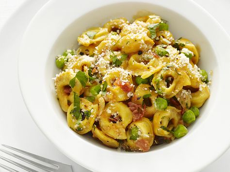 Tortellini With Peas, Peas And Prosciutto, Prosciutto Recipe, Prosciutto Recipes, Tortellini Recipes, Italian Recipes Traditional, Food Network Magazine, Italian Dinner, Spaghetti Squash