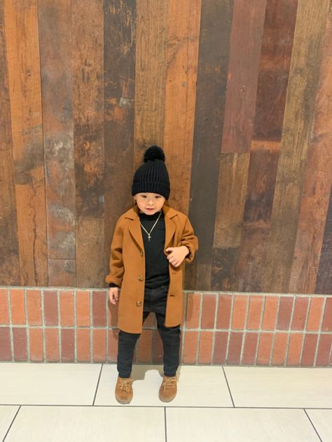 Winter Boys Outfits, Brown Boy Outfit, Toddler Boy Fall Outfits Black Boys, Baby Winter Outfits Boy, Boys Style Fashion Kids, Fall Outfits For Baby Boy, Boys Fall Outfits Kids, Toddler Boy Dressy Outfit, Little Boy Fall Outfits