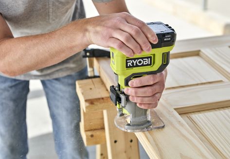 18V ONE+ COMPACT ROUTER KIT - RYOBI Tools Ryobi Cordless Tools, Ryobi Router, Router Tool, Ryobi Tools, Plunge Router, Speed Dial, Trim Router, Shop Vacuum, Router Accessories