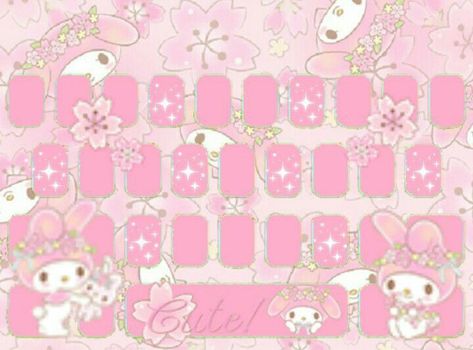 My Melody Keyboard Wallpaper, Hello Kitty Keyboard Wallpaper, My Melody Keyboard, Cute Aesthetic Keyboard Wallpaper, Athletic Wallpaper, Pink Wallpaper Kawaii, Keyboard Themes Wallpaper, Cute Wallpapers For Android, Whatsapp Wallpaper Cute