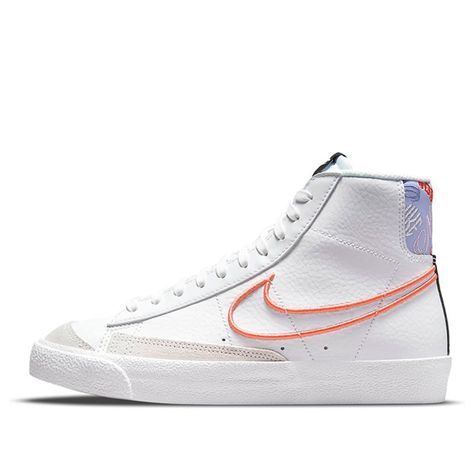 Kids Nike Blazer Mid '77 SE2 (GS) Sneakers/Shoes Shirt Styling Ideas, Blazer Shoes, Shirt Styling, Printed Blouses, Nike Blazers, Dr Shoes, Trendy Shoes Sneakers, Nike Shoes Girls, Preppy Shoes