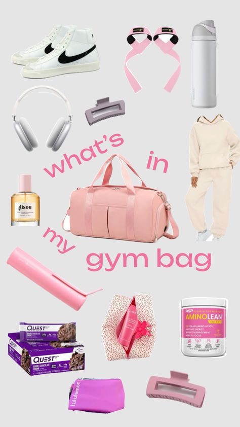 what’s in my gym bag! #gym #gymrat #fitness #gymgirl #gymoutift #weights #lifting #squats #weightloss #fit #outfit #student #pilates #pilatesprincess My Gym, Gym Rat, Weight Management, Pilates, Gym Bag, Gym