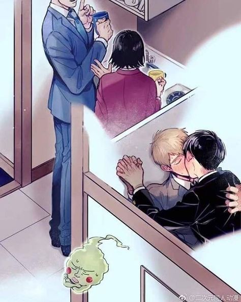 Shigeo Kageyama, Reigen Arataka, Yandere Manga, Mob Physco 100, Fan Comic, Family Album, Blue Exorcist, Color Studies, Anime Boyfriend