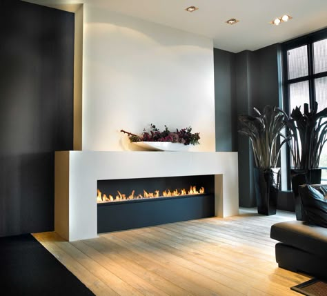 Artificial Fireplace, Fireplace Corner, Contemporary Fireplace Designs, Chimney Repair, Fireplace Brick, Modern Fireplaces, Wall Fires, Linear Fireplace, Iron Fireplace