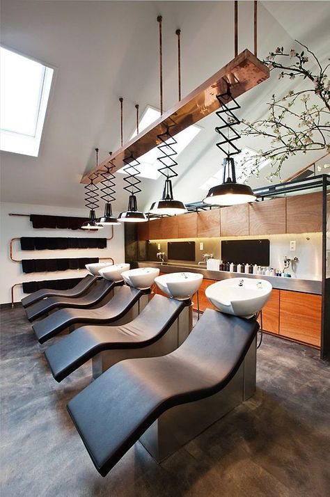 Hair Salon Interior Design, Salon Interior Design Ideas, Salon Lighting, Nail Salon Interior Design, Beauty Salon Interior Design, Hair Salon Design, Hair Salon Interior, Interior Design Pictures, Hair Salon Decor