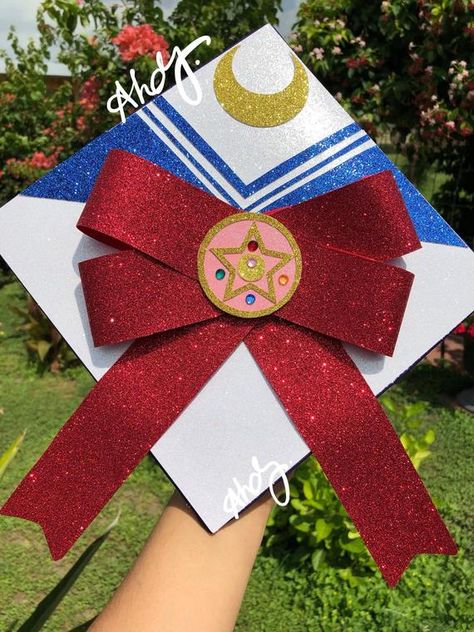 Moon Graduation Cap, Graduation Cap Decoration Diy, Diy Graduation Cap, Graduation Leis, Grad Caps, Happy Birthday Template, Job Seeking, Graduation Cap Toppers, Graduation Cap Designs