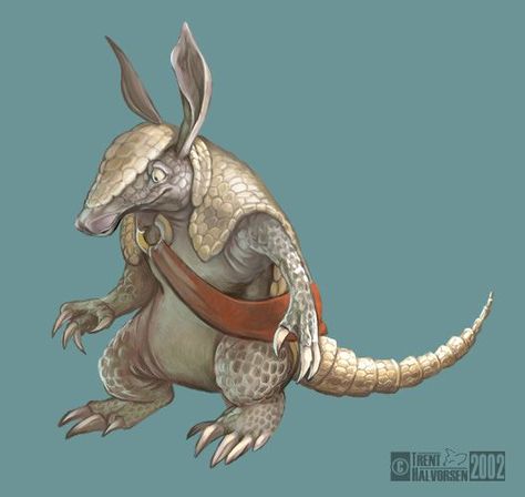 Armadillo Character, Desert Land, Creature Concept Art, Creature Concept, An Animal, Cartoon Illustration, Dungeons And Dragons, Art Boards, Fantasy Art