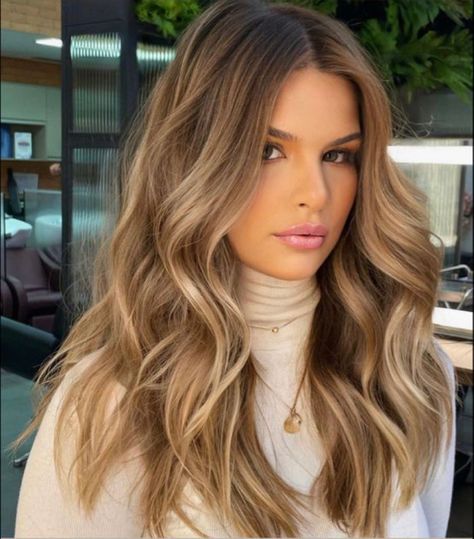 Caramel Blonde Hair, Natural Brown Hair, Rambut Brunette, White Blonde Hair, Caramel Blonde, Caramel Balayage, Dirty Blonde Hair, Blending Gray Hair, Natural Curls Hairstyles