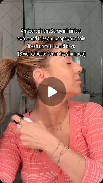 Dr. Shereene Idriss on Instagram: "I just made this up but … here’s my 

Frizz Blocker Hack: Using an antiperspirant SPRAY on your hairline helps minimize frizz and keeps your hair fresh longer by stopping sweat on hot humid days👌💦

Antiperspirants blocks sweat glands to reduce perspiration, unlike deodorants which do not prevent sweating but instead mask or neutralize body odor using antibacterial agents and fragrances.

⚠️Warning: Keep away from your face and do not inhale
#notsponsored" Shereene Idriss, Stop Sweating, Sweat Gland, Hot And Humid, Body Odor, Antiperspirant, Dry Shampoo, Deodorant, Spray