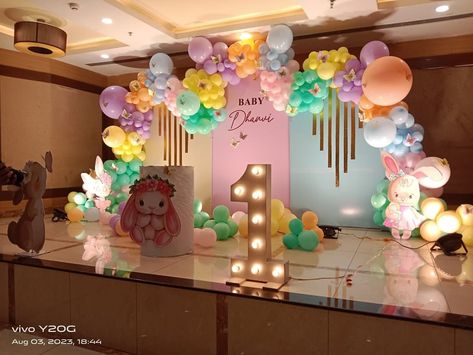 1st Birthday Decoration, Simple First Birthday, Papa Birthday, Birthday Decoration Ideas, Bday Decor, Birthday Theme Decoration, Simple Stage Decorations, Decoration For Party, Birthday Decorations At Home