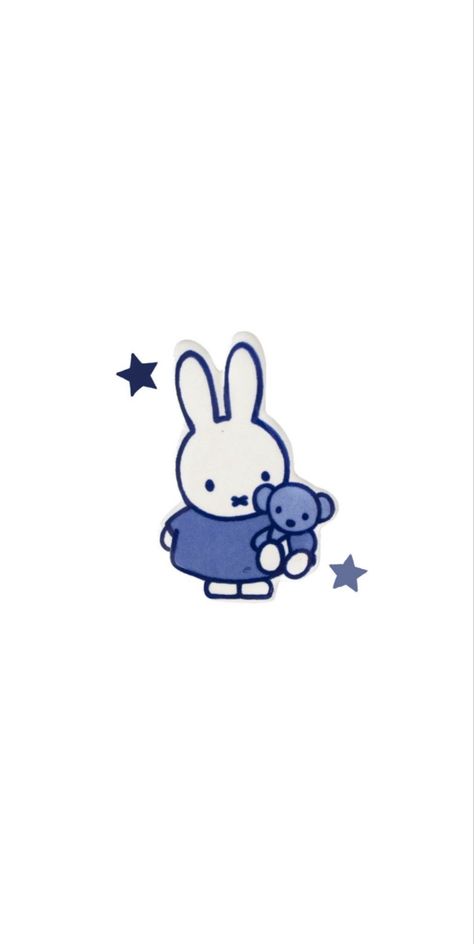 Bunny Widget, Blue Miffy, Iphone Organization, Iphone Wallpaper Themes, Cool Wallpapers Art, Gorillaz, Instagram Highlight Icons, Hello Kitty Wallpaper, Cute Gif