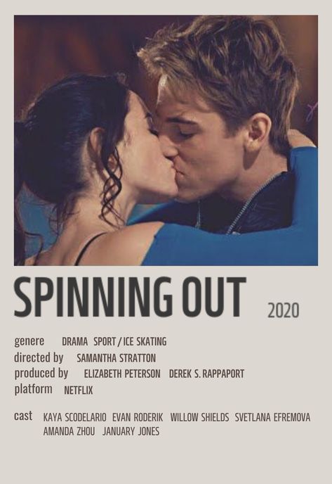 Justin And Kat Spinning Out, Justin Spinning Out, Spinning Out Kat And Justin, Kat And Justin, Spinning Out, Netflix Cast, Willow Shields, Movie Card, Music Poster Ideas