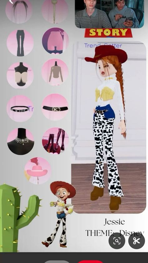 Jesse Toy Story, Countryside Dress, Top Model Dress, Duo Dress, Fancy Dress Code, Roblox Dress, A Outfit, Cowgirl Dresses, Outfit Combos