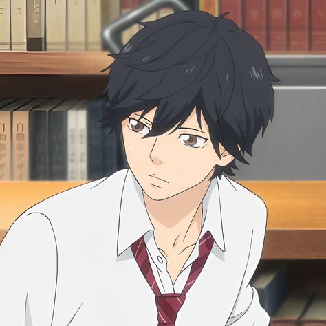 Kou Blue Spring Ride, Kou Icon, Ao Haru Ride Kou, Kou Mabuchi, Haru Ride, Haha Photos, Blue Springs Ride, Couple Goals Teenagers Pictures, Ao Haru