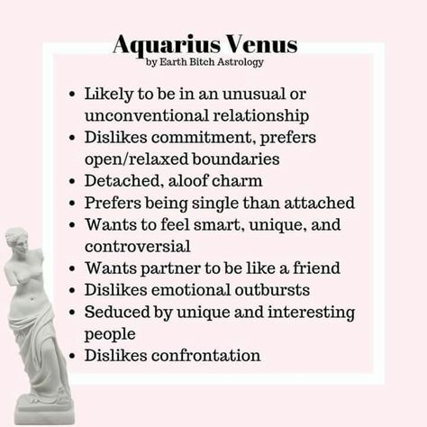 Venus Aquarius, Venus In Aquarius, Aquarius Lover, Astrology Basics, Astrology Humor, Identity Issues, Venus Signs, Aries Rising, Venus Sign