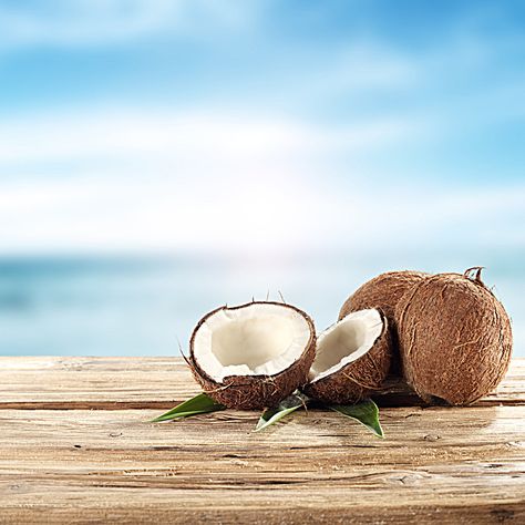 Coconut Background, Coconut Food, Fruit Background, Fresh Background, Own Business Ideas, Book Cover Template, Healthy Fruit, Poster Background Design, Health Knowledge