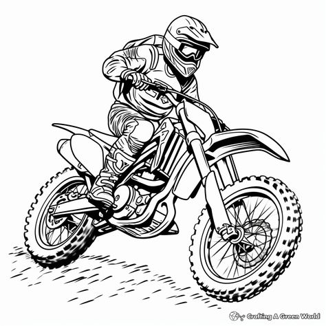 Intense Motocross Dirt Bike Coloring Pages 1 Dirtbike Coloring Page, Dirt Bike Coloring Pages, Motocross Drawing, Dirt Bike Drawing, Tractor Coloring Pages, Dirt Bikes For Kids, Boy Blurred Pic, Bike Drawing, Family Coloring Pages