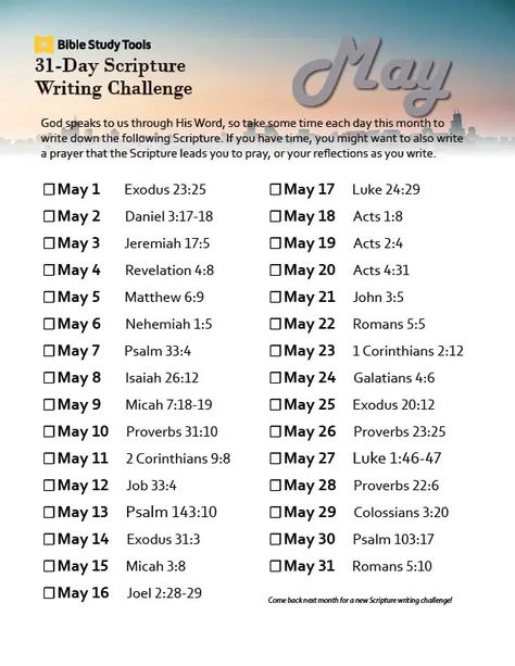 May's 31-Day Scripture Writing Challenge - Inside BST Scripture Writing Plans, Scripture Writing, Writing Plan, Bible Study Topics, Bible Journal Notes, Bible Study Tips, Bible Study Notebook, Bible Study Verses, Bible Study Tools