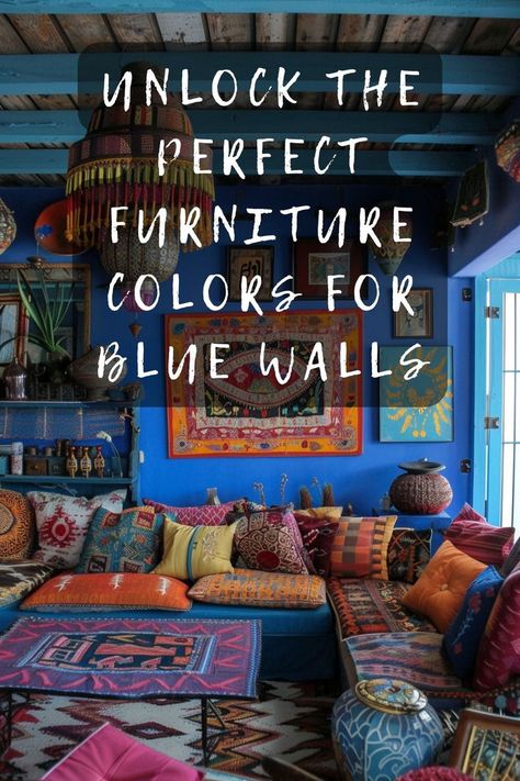 Struggling to match furniture with your blue walls? I've got the ultimate guide to help you master your interior design! Discover the best colors that complement blue and elevate your space. Click to explore more! ➡️🎨🛋️ #HomeDecor #InteriorDesign #BlueWalls #FurnitureColors #RoomMakeover Bright Orange Couch, Blue Living Room Walls, Royal Blue Living Room, Blue Walls Living Room, Orange Couch, Furniture Colors, Room Walls, Blue Living Room, The Hard Way