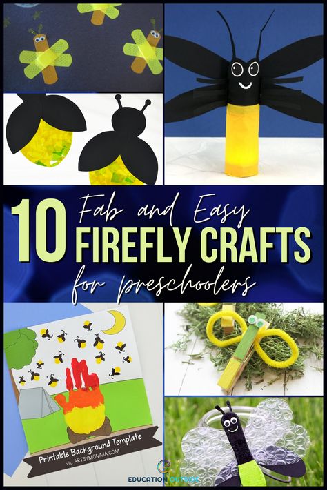 It’s summertime again, so we will have more time and opportunity to go camping, do outdoor exercises, or catch fireflies outside. In this writing, we will give you a list of fun crafting activities you can do with preschoolers to create a firefly for this week’s craft time. Firefly Paper Craft, Firefly Activity Preschool, Lighting Bug Craft Preschool, Firefly Art Project, Glow In The Dark Firefly Craft, Firefly Preschool Activities, Fireflies Craft Preschool, Lightning Bug Craft Preschool, Fireflies Preschool Activities