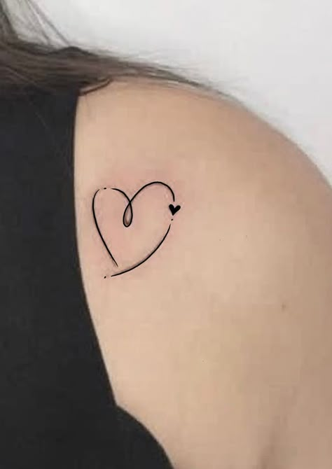 Heart Tattoos For Women On Wrist, Watercolor Heart Tattoos For Women, Dainty Heart Tattoos For Women, 2 Heart Tattoo Designs, Heart Wrist Tattoos For Women, Four Hearts Tattoo, Mini Tattoos Heart, Small Heart Tattoos For Women, 2 Kids Tattoo Ideas For Moms